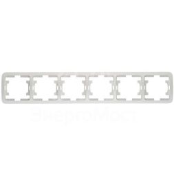 Рамка 6-м Mimoza горизонт. бел. Makel 22069