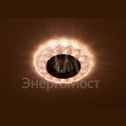 Светильник DK LD5 PK/WH MR16 точечный; декор со светодиодной подсветкой роз. ЭРА Б0028089