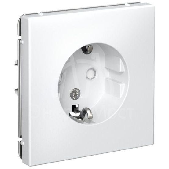 Розетка ArtGallery 16А с заземл. защ. шторки механизм бел. SE GAL000145