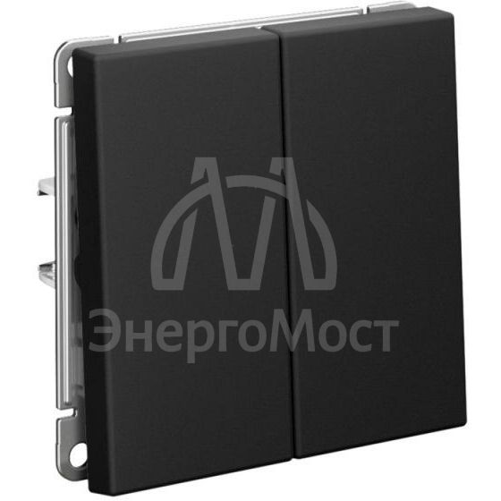 Переключатель 2-кл. ArtGallery (сх. 6/2) 10AX механизм карбон SE GAL001065