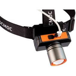 Фонарь налобный аккум. 10Вт Laser LED/ 1200мА.ч ABS пластик + алюм. КОСМОС (KOC534Lit)