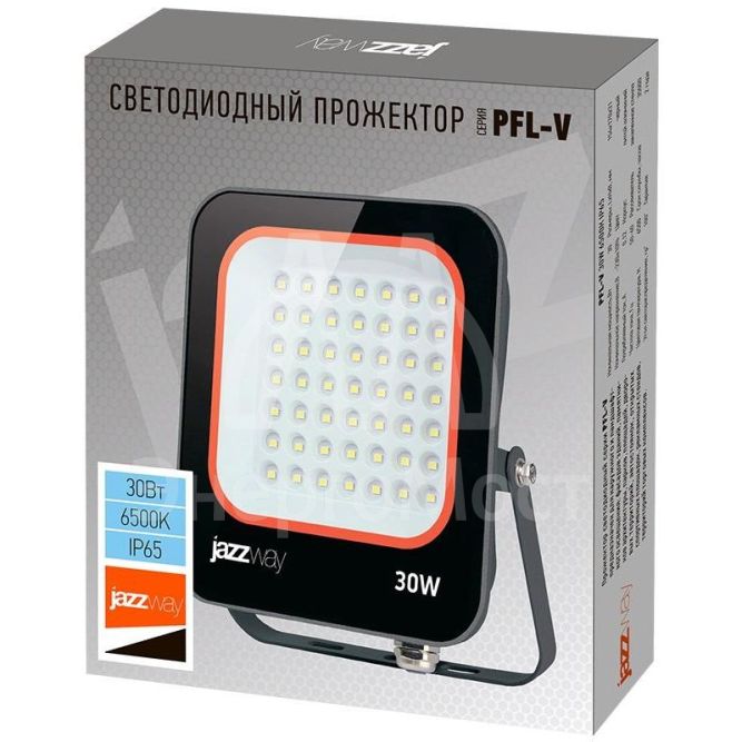 Прожектор светодиодный PFL-V 30Вт 6500К IP65 JazzWay 5039711