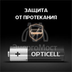 Элемент питания алкалиновый AA/LR6 (блист. 4шт) Basic Opticell 5051001