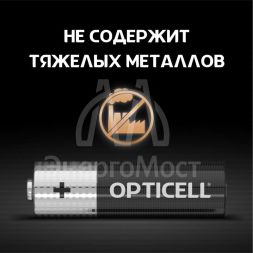 Элемент питания алкалиновый AA/LR6 (блист. 4шт) Basic Opticell 5051001