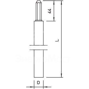 Стержень заземл. оцинк. d20х1500мм 219 20 OMEX FT (дл.1.5м) OBO 5000017