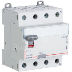 Выключатель диф. тока 4п 40А 30мА тип AC DX3 Leg 411703