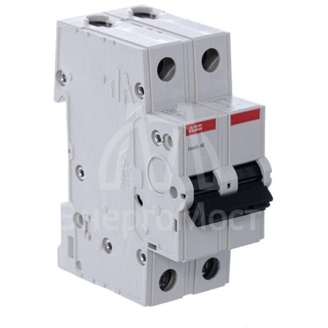 Выключатель автоматический модульный 2п C 50А 4.5кА Basic M BMS412C50 ABB 2CDS642041R0504