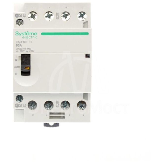 Контактор 4п City9 Set 4НО 63А AC 400В-230В SE C9C32463