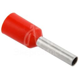 Наконечник-гильза изол. Е1508 1.5кв.мм красн. (уп.100шт) IEK UGN10-D15-03-08