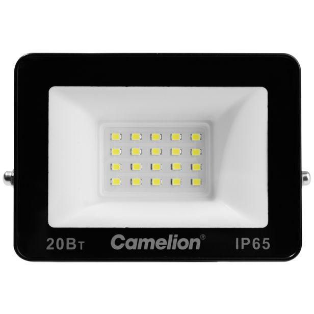 Прожектор светодиодный LFL-2004 C02 LED SMD 20Вт IP65 6500К 2000лм 230В 113х102х24 черн. Camelion 16330