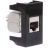 Розетка компьютерная 1-м 1мод. Viva RJ45 кат.5E экранир. черн. DKC 45248