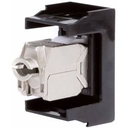 Розетка компьютерная 1-м 1мод. Viva RJ45 кат.5E экранир. черн. DKC 45248