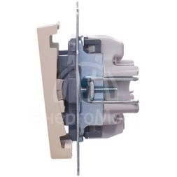 Механизм выключателя1кл. СП с индик. VESNA кремов. LEZARD 742-0388-111