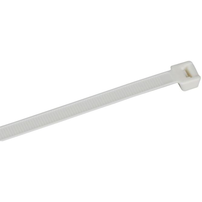 Хомут 7.6х370мм P6.6 самозатухающий бел. (уп.100шт) IEK UHH90-D076-370-100-K01