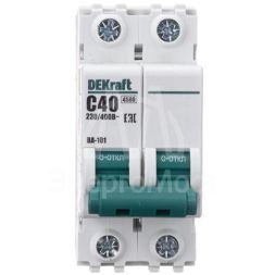 Выключатель автоматический модульный 2п C 40А 4.5кА ВА-101 SchE 11070DEK
