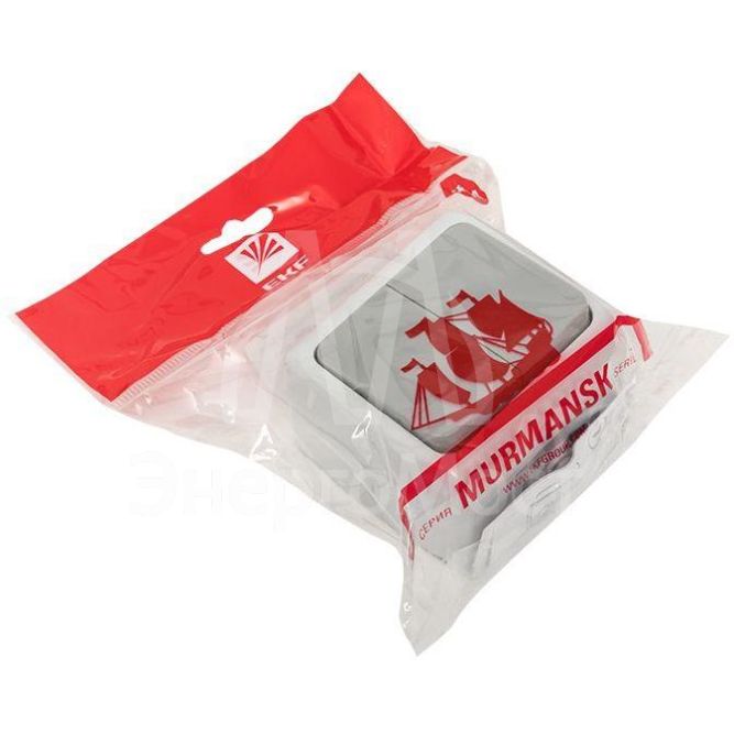 Выключатель 2-кл. ОП Мурманск 10А IP54 сер. EKF EFV10-023-30-54