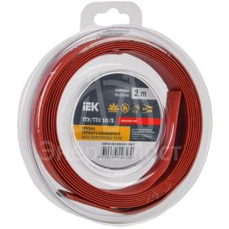 Трубка термоусадочная ТТУ нг-LS 10/5 красн. (уп.2м) IEK UDR12-010-005-002-K04-T