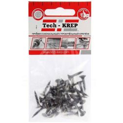 Саморез 3.5х19 гипсокартон-металл (уп.40шт) пакет Tech-Krep 102377