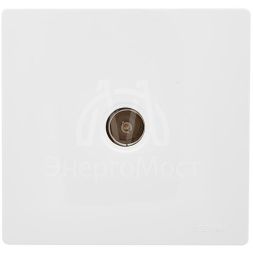 Розетка TV 1-мест. LETO оконечная бел. LEZARD 752-0200-130