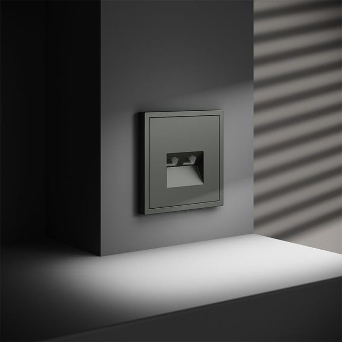 Розетка компьютерная 2-м СП S70 RJ45 + RJ45 кат.6 механизм титан Voltum VLS060206