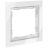 Рамка 1-м S70 стеклян. бел. Voltum VLS110101