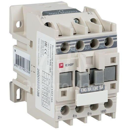 Контактор КМЭ 18А 220В 1NO EKF ctr-s-18-220