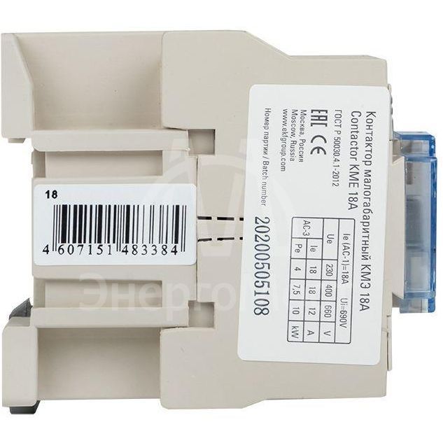 Контактор КМЭ 18А 220В 1NO EKF ctr-s-18-220