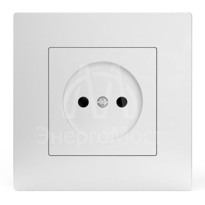 Розетка 1-м СП Pixel 16А IP20 без заземл. в сборе бел. TOKOV ELECTRIC TKE-PX-R1F-C01