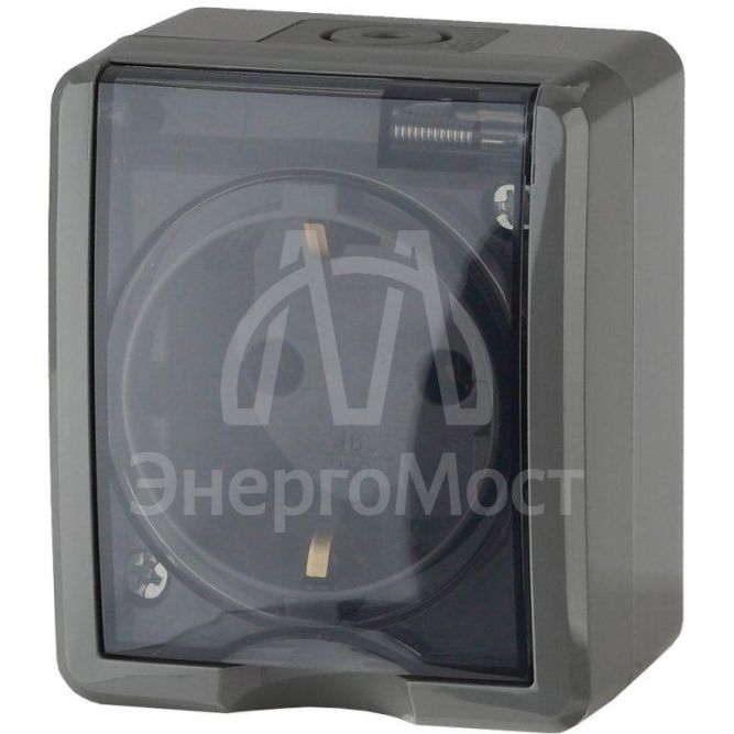 Розетка ОП 11-2402-03 2P+E IP54 защ. шторки 16АХ-250В Эксперт сер. ЭРА Б0020715