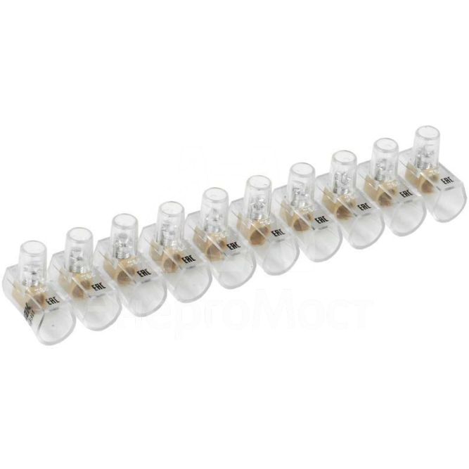 Зажим винтовой концевой изолированный КЗВИ 4.0кв.мм (10х1) IEK UZVK-04-10