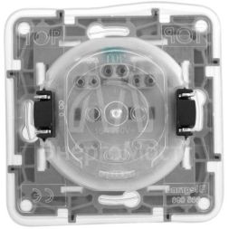 Механизм розетки 1-м СП Etika 2К+З 16А IP44 защ. шторки с заземл. с защ. крышкой безвинт. зажимы сл. кость Leg 672332