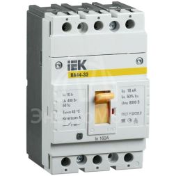 Выключатель автоматический 3п 50А 15кА ВА44 33 IEK SVA4410-3-0050