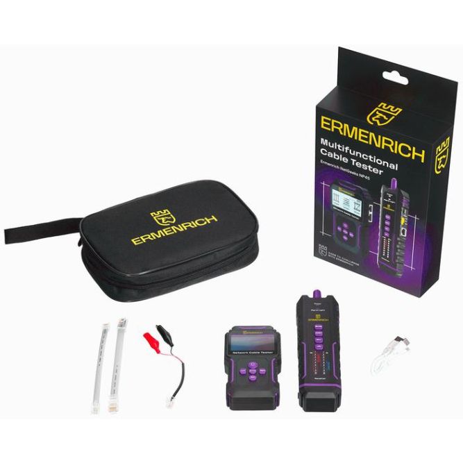 Тестер кабельный многофункциональный NetGeeks NP45 Ermenrich 84554