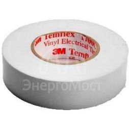 Изолента ПВХ 19мм Temflex 1300 бел. (рул.20м) 3М 7100080344
