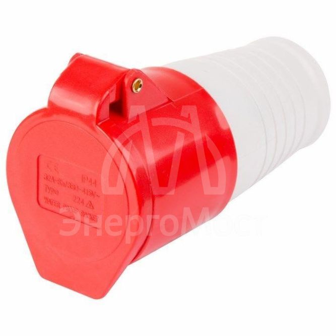 Розетка 224 переносная 3Р+РЕ 32А 380В IP44 Rexant 11-8922