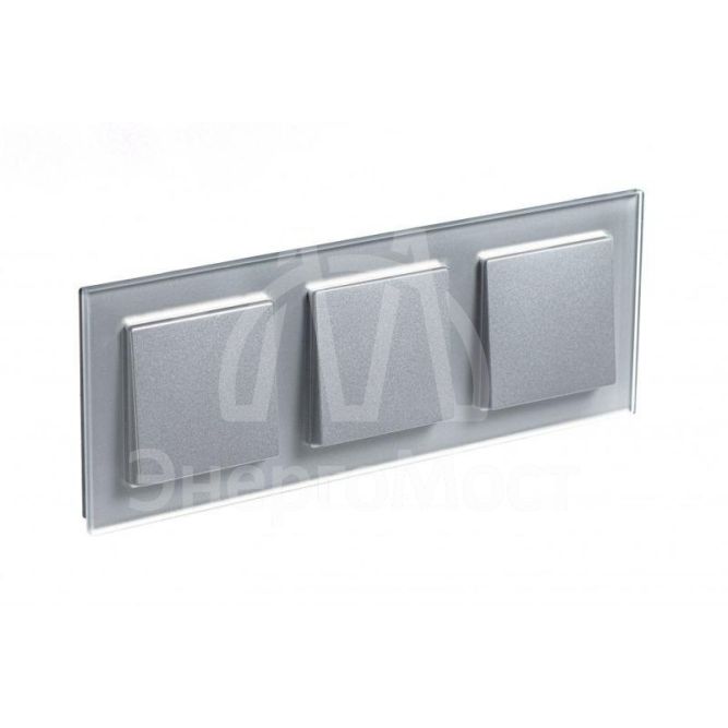 Рамка 3-м AtlasDesign Nature стекло алюм. SchE ATN320303