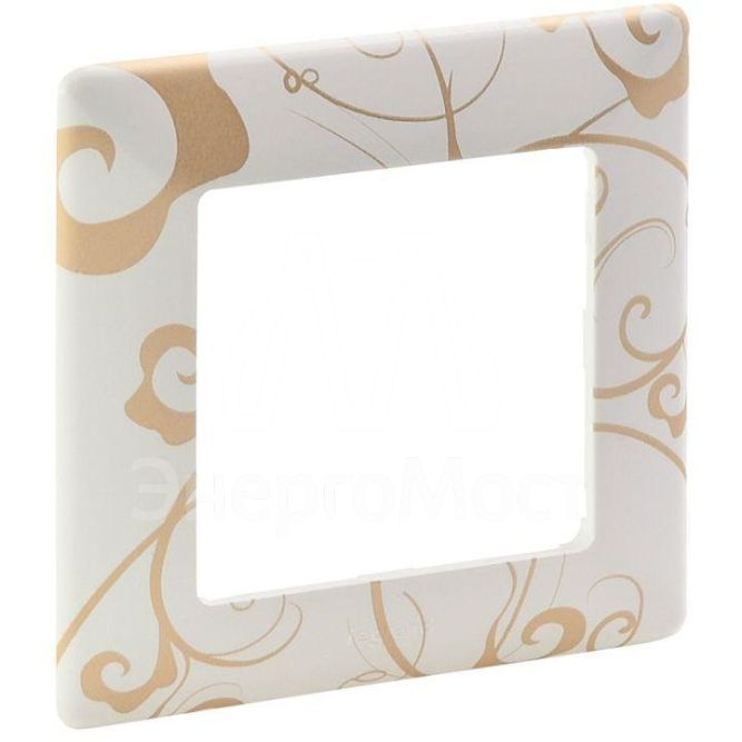 Рамка 1-м Valena Life универсальная ампир бел. Leg 754101