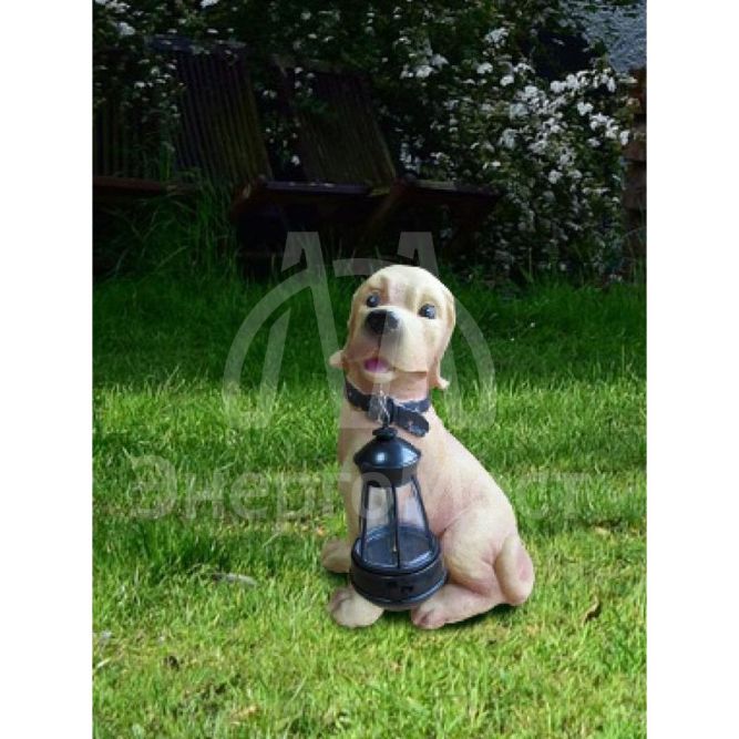 Светильник &amp;quot;Собака&amp;quot; 31х29.2х11.4 тепл. бел. садовый на солнечн. батарее аккум. AA NI-MH 600мАч КОСМОС KOC_SOL102_D