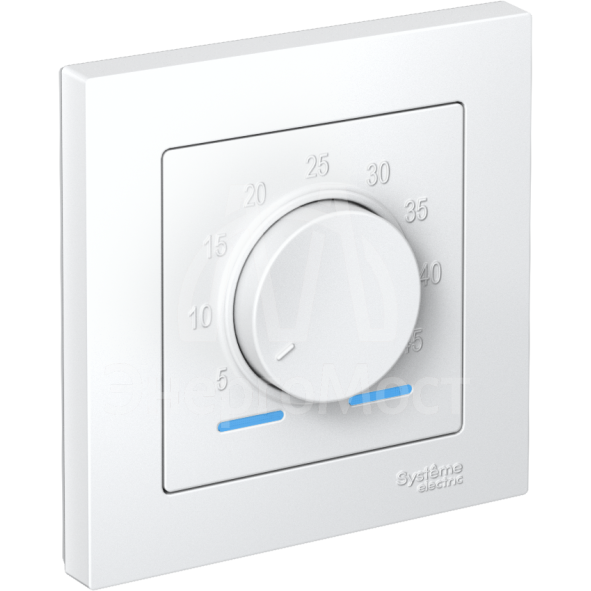 Термостат электронный AtlasDesign 16А для теплого пола с датчиком +5град.C +35град.C в сборе бел. SchE ATN000138