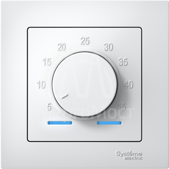 Термостат электронный AtlasDesign 16А для теплого пола с датчиком +5град.C +35град.C в сборе бел. SchE ATN000138