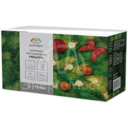 Гирлянда светодиодная &amp;quot;Мишура&amp;quot; серебр. 1.5м 10LED бел. провод прозр. 2хAA (батарейки не в комплекте) Neon-Night 304-011