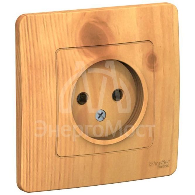 Розетка 1-м СП BLANCA 16А 250В без шторок без заземл. ясень SchE BLNRS000015