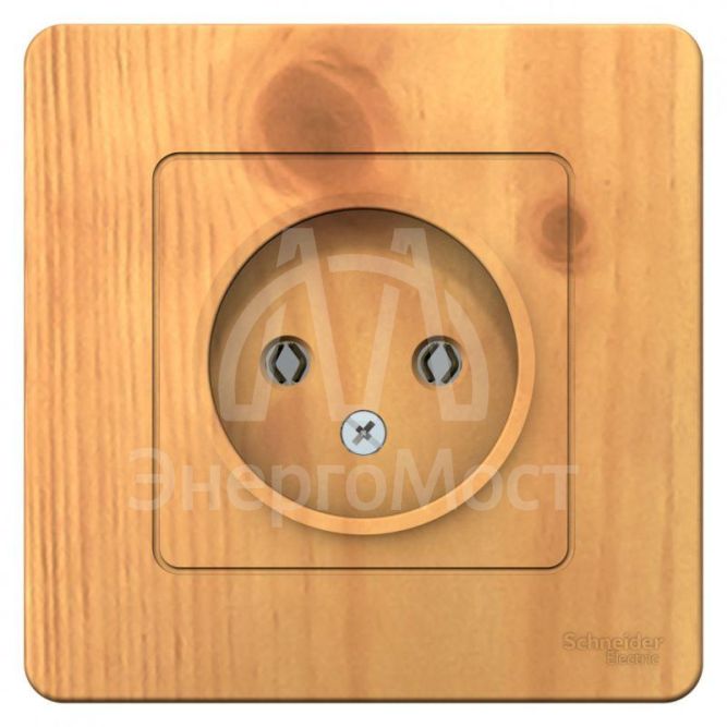 Розетка 1-м СП BLANCA 16А 250В без шторок без заземл. ясень SchE BLNRS000015