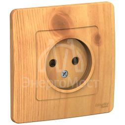 Розетка 1-м СП BLANCA 16А 250В без шторок без заземл. ясень SchE BLNRS000015