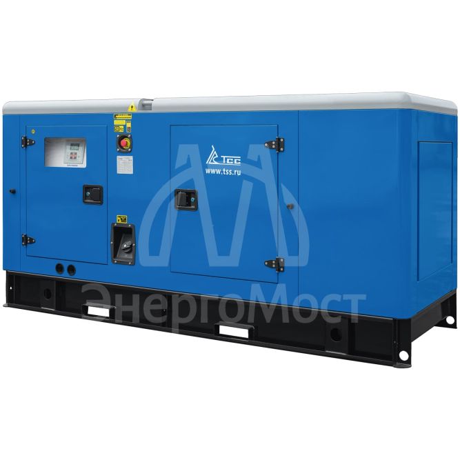 Дизельный генератор ТСС АД-64C-Т400-1РКМ9 в шумозащитном кожухе