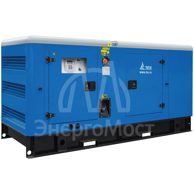 Дизельный генератор ТСС АД-64C-Т400-1РКМ9 в шумозащитном кожухе