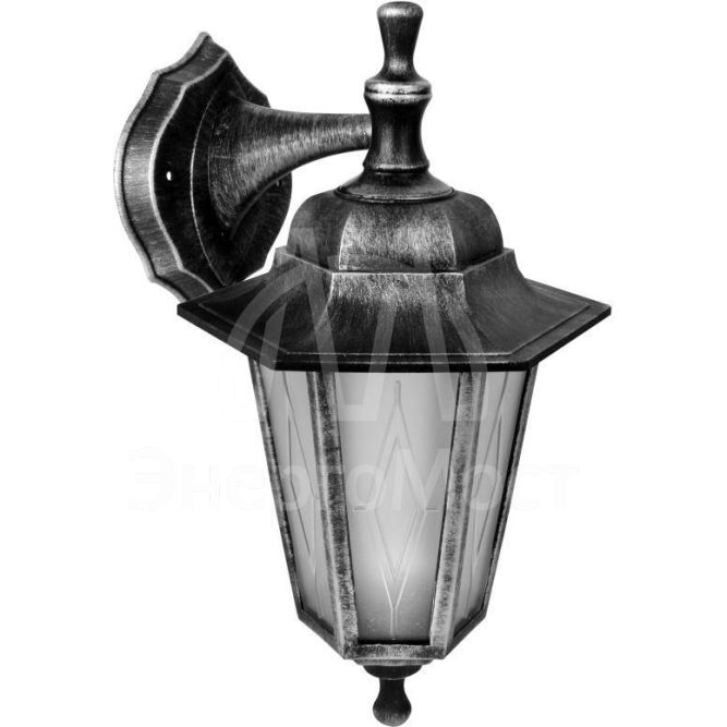 Светильник садово-парковый PP4101/02 C42 НБУ 06-60-001 У1 &amp;quot;Леда1&amp;quot; 6-гран. пласт. +пласт. черн. серебро Camelion 13836