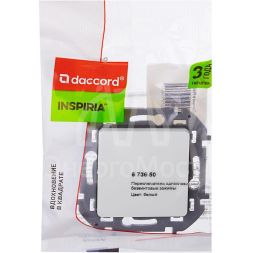 Переключатель 1-кл Inspiria 250В 10AX бел. Leg 673650