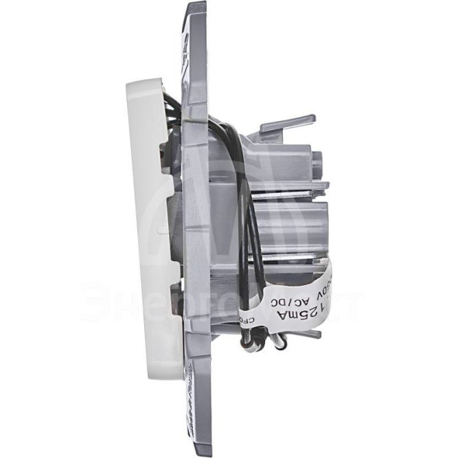 Выключатель 2-кл. Inspiria 250В 10AX с подсветкой / индикацией бел. Leg 673630