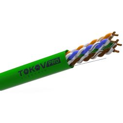 Кабель витая пара U/UTP 4х2х24AWG(0.52мм) кат.5E PVCLS нг(А)-LSLTx indoor Fluke tested 305м (м) PRO TOKOV ELECTRIC TKP-C11-U42-5E-RU-LSLTx